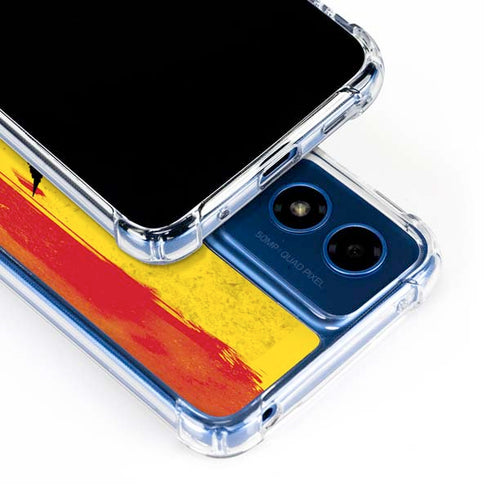 Marijuana Rasta Distressed Moto G 5G (2024) Clear Case